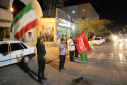 گزارش تصویری از پرچم گردانی و عرض ارادت به پرچم مقدس جمهوری اسلامی ایران توسط دانشگاهیان دانشگاه زابل در دویست و بیست و یکمین شب از اجتماعات مردمی