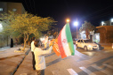 گزارش تصویری از پرچم گردانی و عرض ارادت به پرچم مقدس جمهوری اسلامی ایران توسط دانشگاهیان دانشگاه زابل در دویست و بیست و سومین شب از اجتماعات مردمی