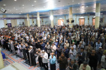 حضور دانشگاهیان دانشگاه زابل در آیین عبادی سیاسی نماز جمعه و ابراز انزجار از حملات ددمنشانه و وحشیانه رژیم صهیونسیتی به کشورمان